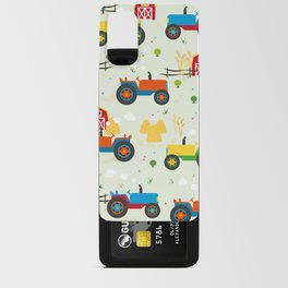 Rows of Colorful Farm Tractors Android Card Case