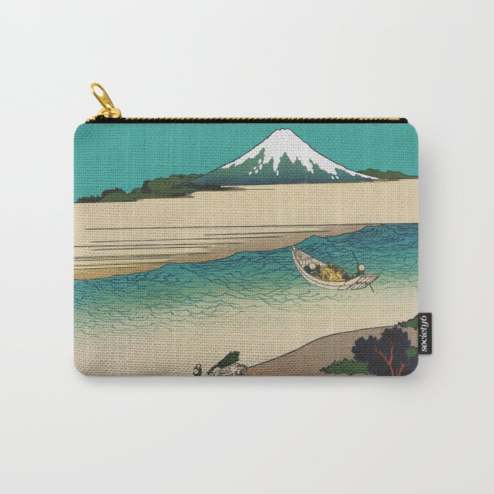 Tama River and Mount Fuji Carry-All Pouch