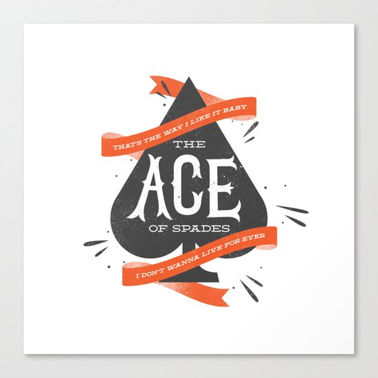The Ace of Spades Canvas Print
