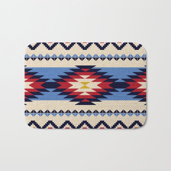 Aztec pattern Bath Mat
