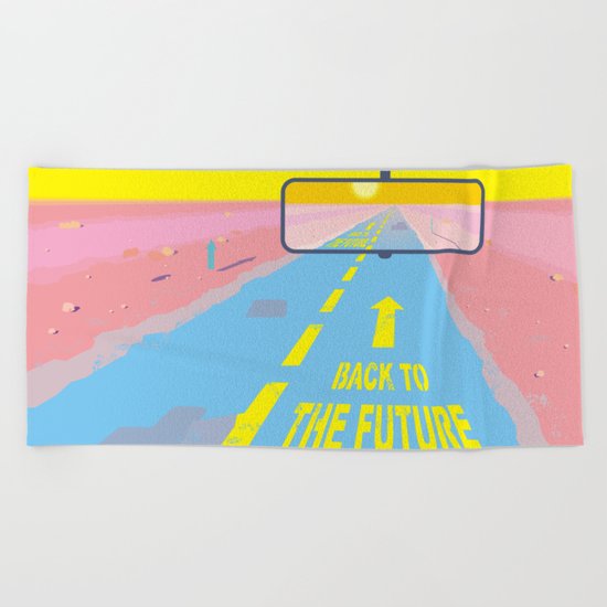 Back to the Future Beach Towel