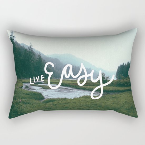 Live easy Rectangular Pillow