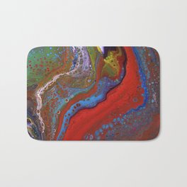 Fluid Acrylic X Bath Mat | Marbled, Acrylic, Acrylicpour, Originalpainting, Marble, Abstract, Painting, Fluidity, Fluidpour, Reef 