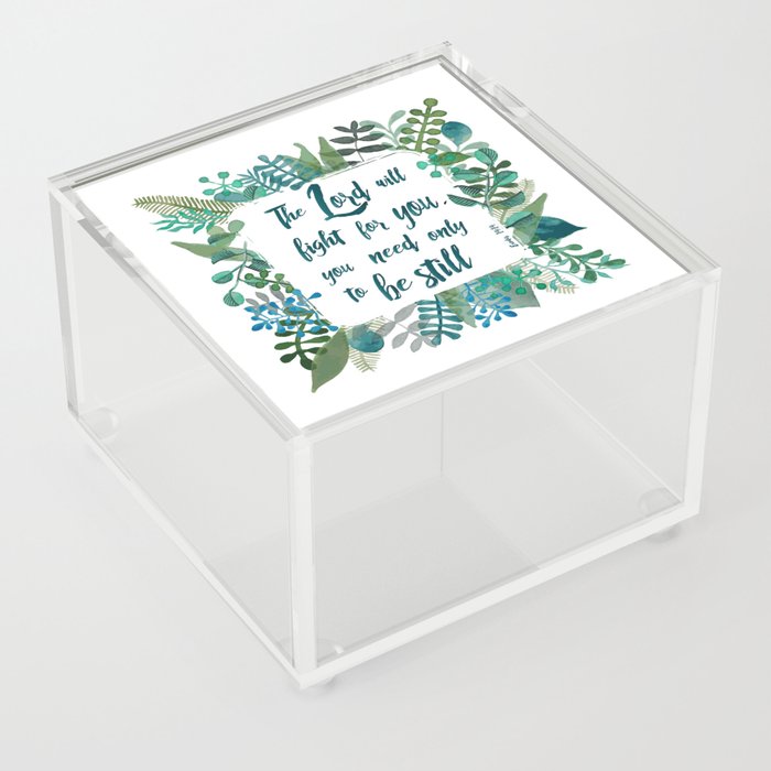 Exodus 14:14 Acrylic Box