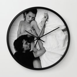  Johnny  and Kate Vintage Posters Wall Clock | Tabacco, Depp, Graphicdesign, Coolgirl, Moss, Supermodel, Digital, Johnny, Actor, Cigarette 