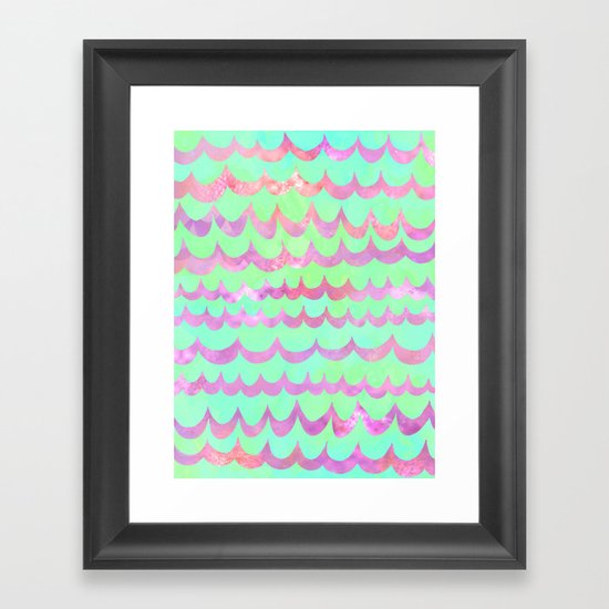 WAVES - Pastel Framed Art Print