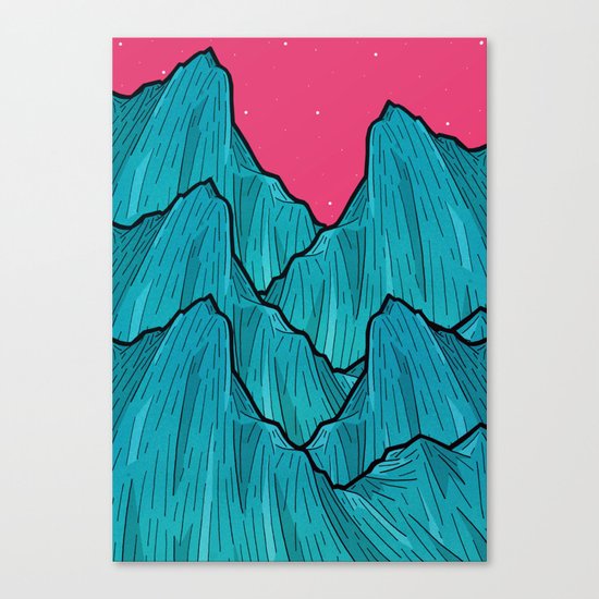 Mountains of Waves Canvas Print