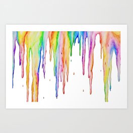 Colorful Icicles Art Print
