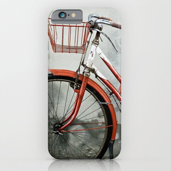 Red bicycle iPhone & iPod Case