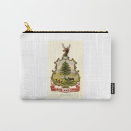 Vermont State Historical Coat of Arms Carry-All Pouch | Graphicdesign, Newengland, Historicalvermont, 1876, Vermont, Burlington, Vt, Northamerica, Armsofvermont, Vermontcoatofarms 