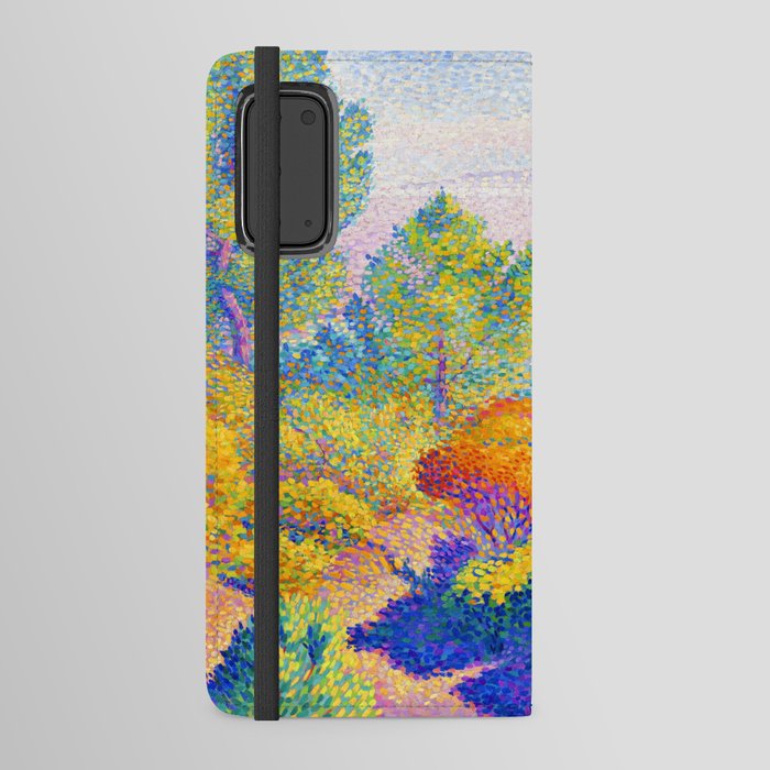 Two Women by the Sea, Mediterranean by Henri Edmond Cross Android Wallet Case