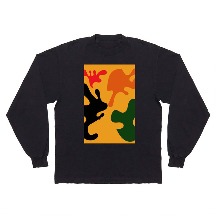 4  Matisse Cut Outs Inspired 220602 Abstract Shapes Organic Valourine Original Long Sleeve T Shirt