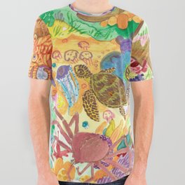 Sealife Pattern - 1 All Over Graphic Tee
