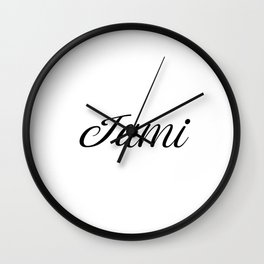 Name Jami Wall Clock | Name, Gift, Named, Graphicdesign, Jami, Birthday, Tag, Digital, First, Firstname 