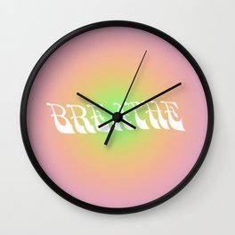 BREATHE Wall Clock