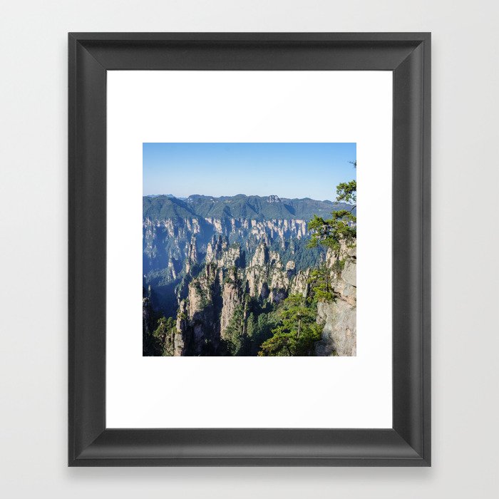 China Photography - Zhangjiajie National Forest Park Under The Blue Sky Framed Art Print