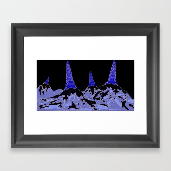 Mountain Top Ice Cream Framed Art Print