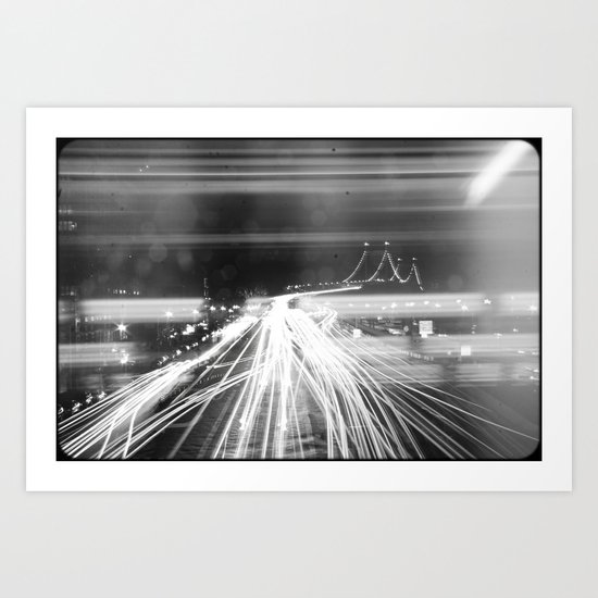 The Night Vibes Electric Art Print