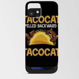 Tacocat Spelled Backwards Taco Cat Kitten iPhone Card Case