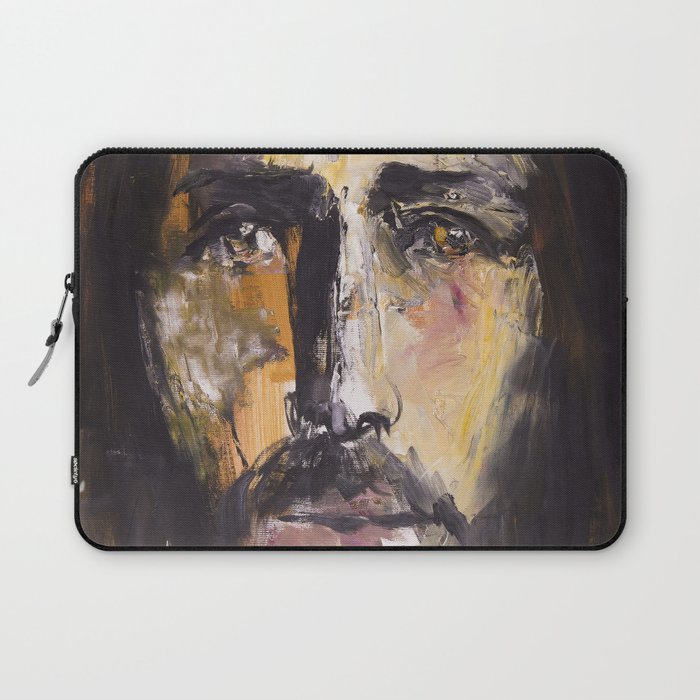 Christ with yellow eyes Laptop Sleeve