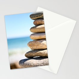 stacked rocks Stationery Cards