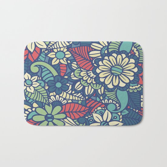 Floral Bath Mat