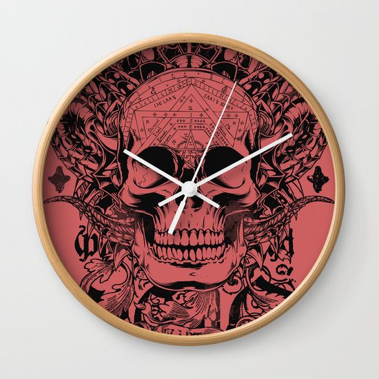 Cobra skull Wall Clock