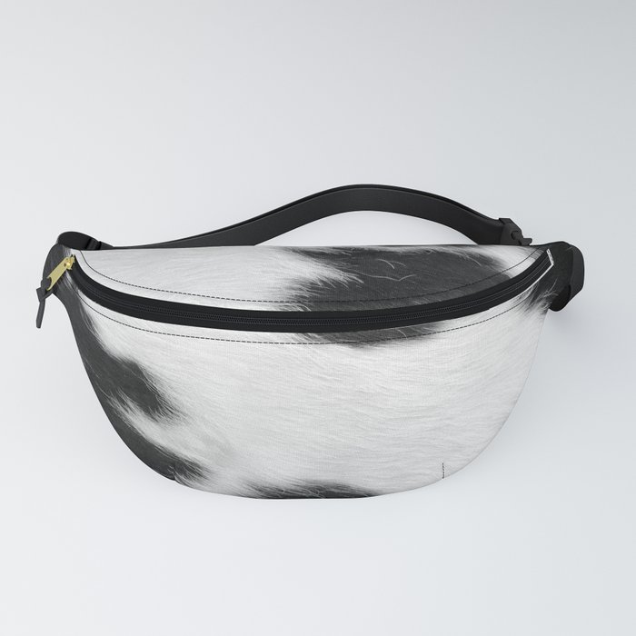 Black and White Cowhide Hygge  Fanny Pack