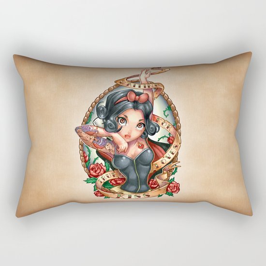 Waiting For Loves True Kiss Rectangular Pillow