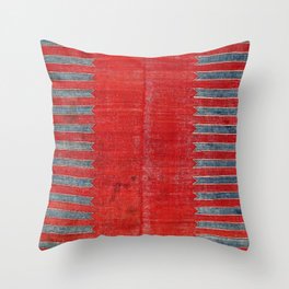 Yürük  Antique Manisa West Anatolian Kilim Print Throw Pillow