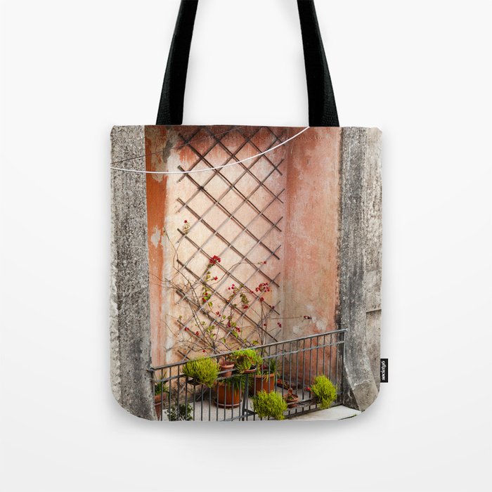 Balcony in Peachy-Pink Tote Bag