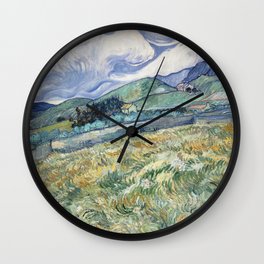 Vincent van Gogh Landscape Saint-Rémy Wall Clock