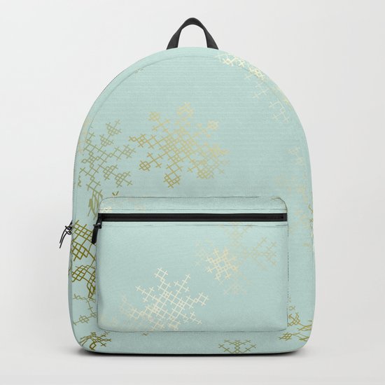 Gold Snowflakes Backpack