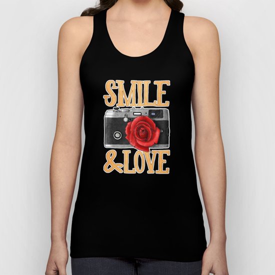 Smile and Love Unisex Tank Top