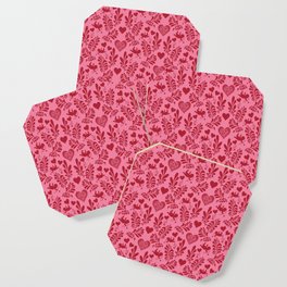 Cute Valentines Day Heart Pattern Lover Coaster