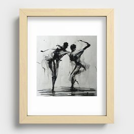Ink Dancers 04 Recessed Framed Print by Stephen Beveridge