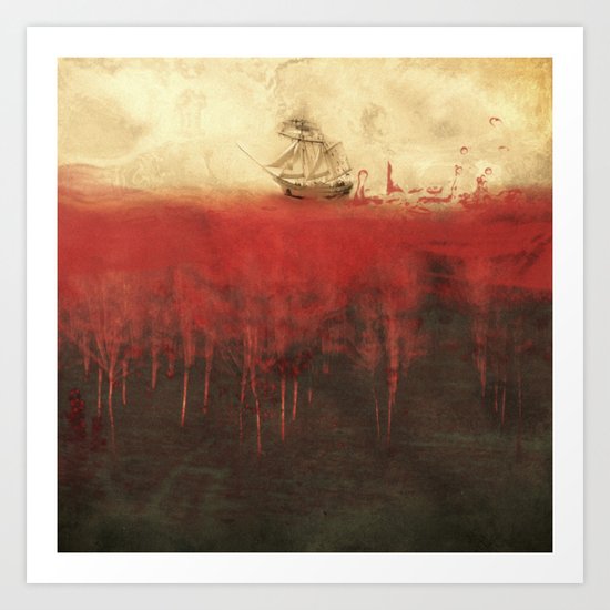 Sailing in dreams Art Print