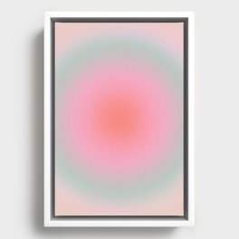 Soft Pastel Gradient Framed Canvas
