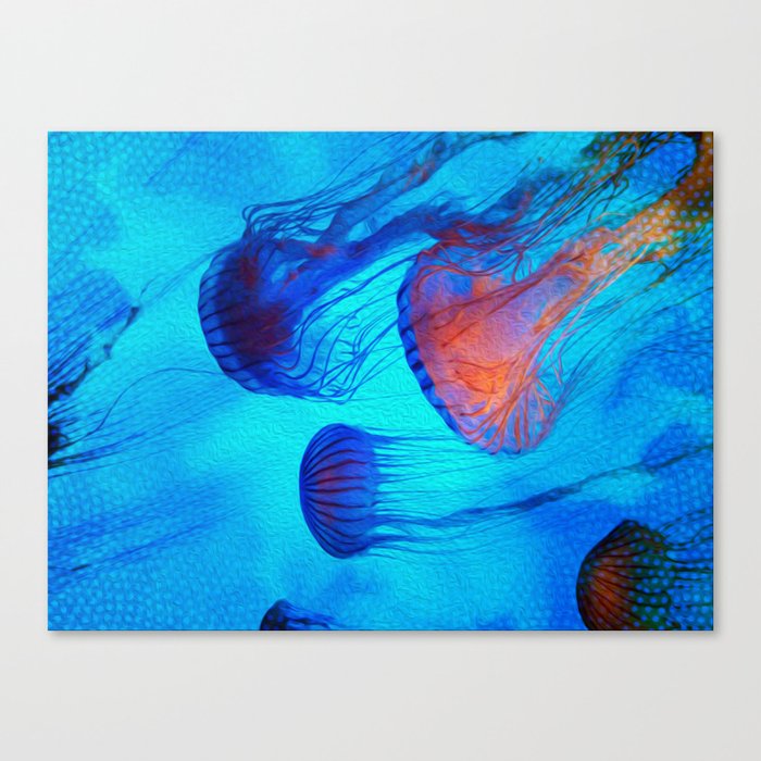 Watch the Flow of the Jelly Glow  Canvas Print