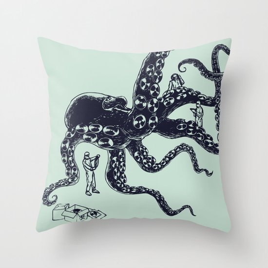 Experimental Music Throw Pillow