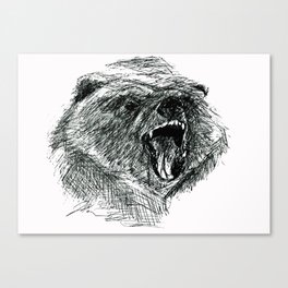Angry Bear Canvas Print