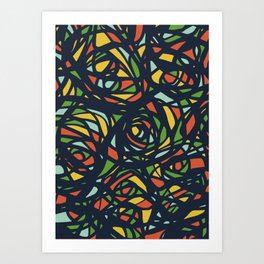 Rose pattern Art Print