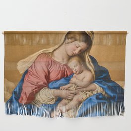 Madonna with the Sleeping Child, 1640-1685 by Sassoferrato Wall Hanging