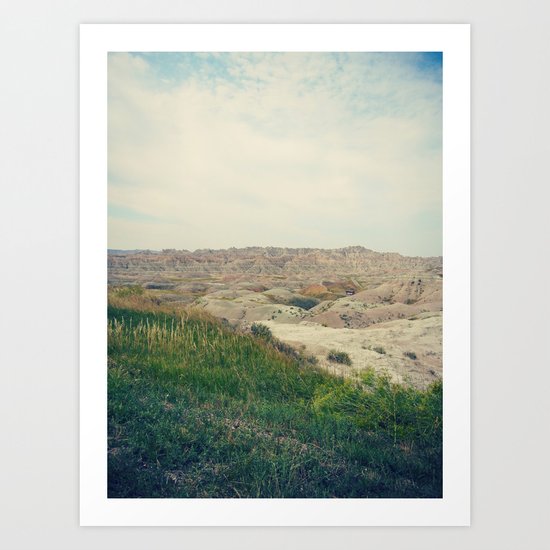 The Badlands / South Dakota Art Print