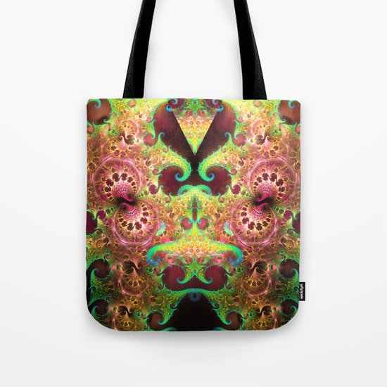 Groovy abstract with spiral patterns Tote Bag
