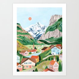 Grindelwald Switzerland Art Print