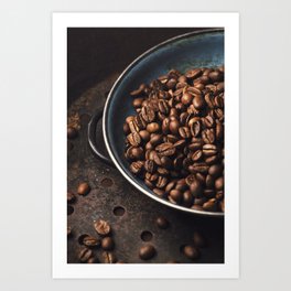 Coffee beans Art Print