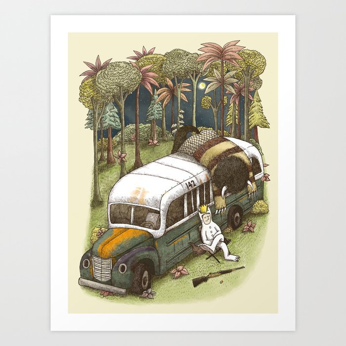 Into The Wild Things Art Print