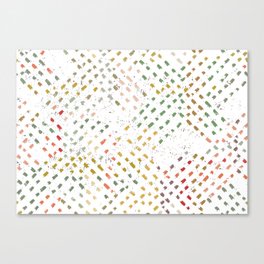 Neutral-toned brushstrokes diagonal lines Canvas Print