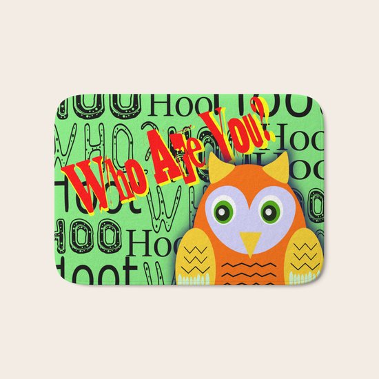 Hoo Are You? Bath Mat